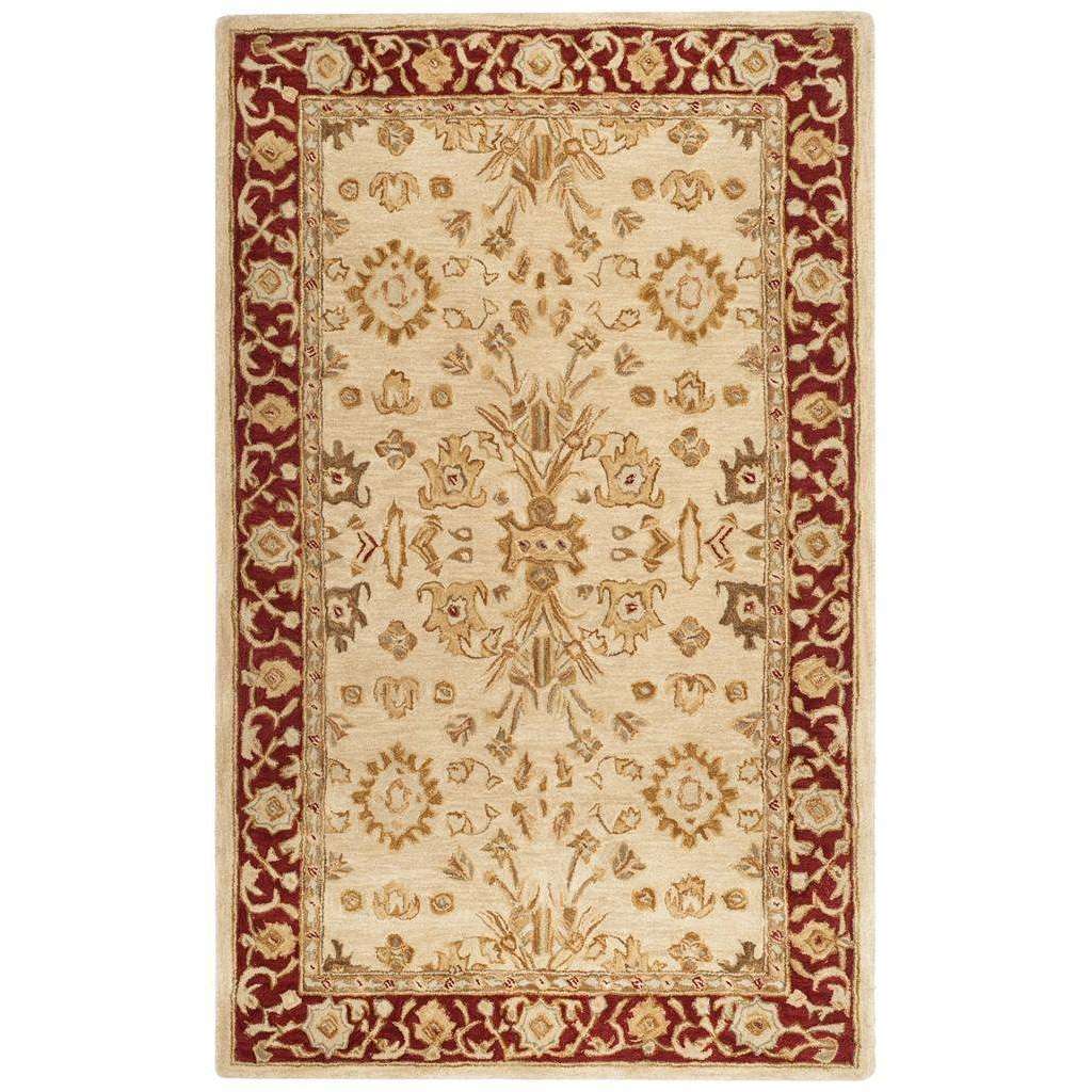 Exquisite Anatolia Collection Handmade Wool Rug - A Luxurious and Authentic 19th Century Decorative Floor Covering with Thick Pile
