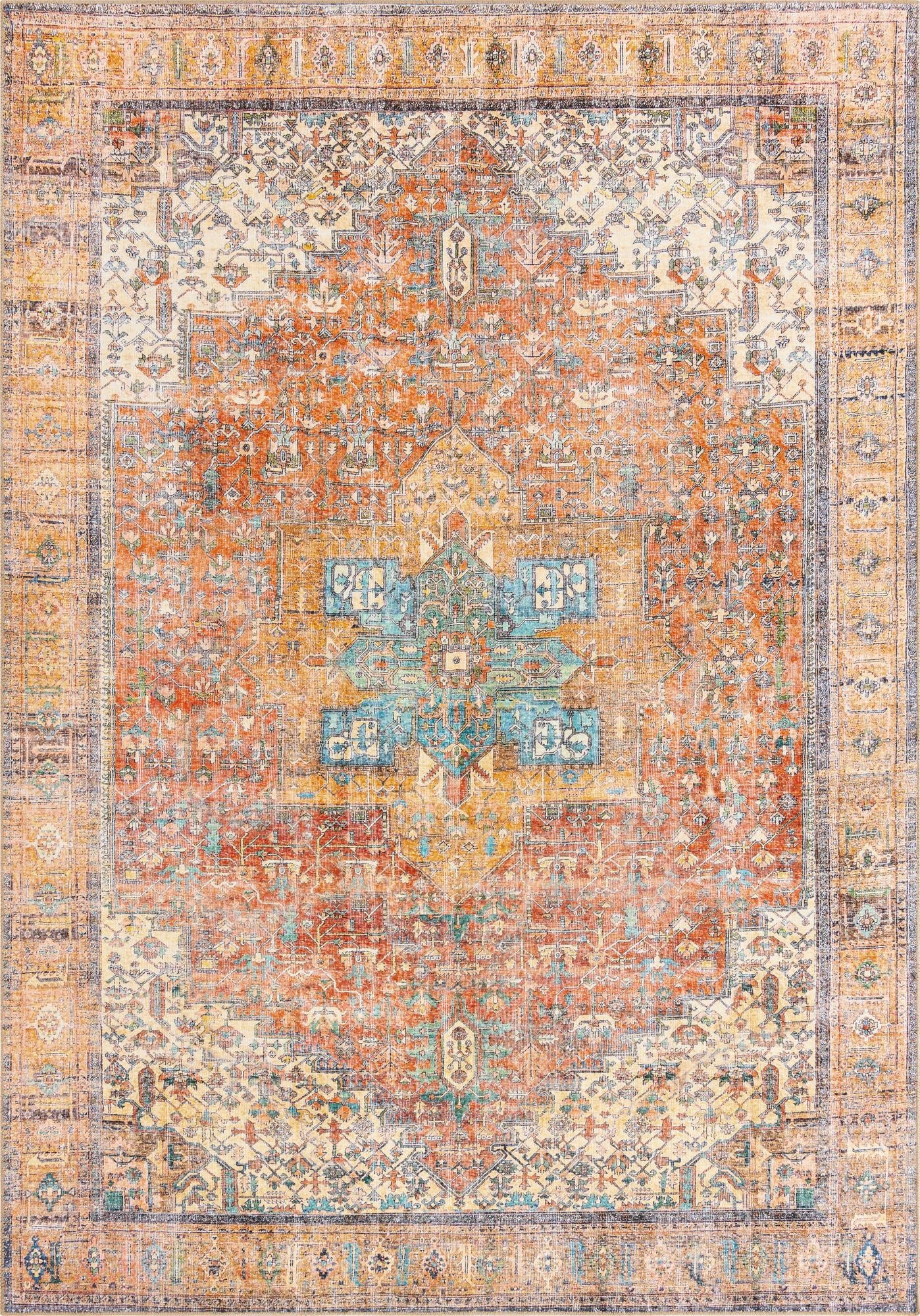 Timeless Durable and Versatile Abstract Revival Area Rug for Modern and Traditional Interior Spaces with Easy Maintenance