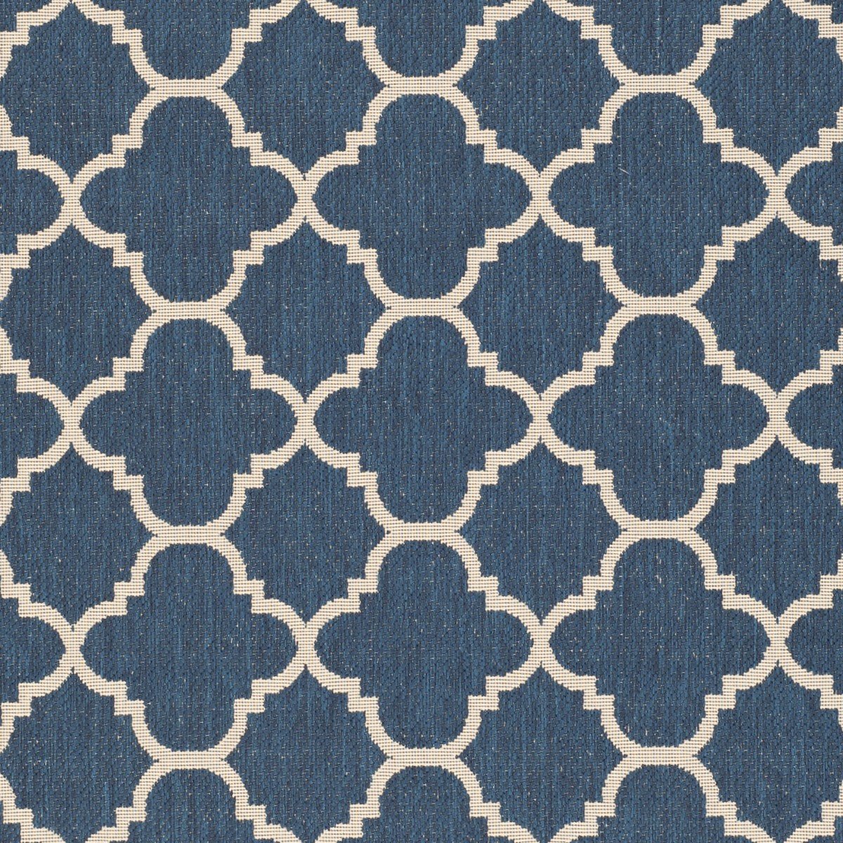 Stylish Courtyard Quatrefoil Pattern Indoor and Outdoor Area Rug with Weather-Resistant and Easy-Clean Features and Elegant Design