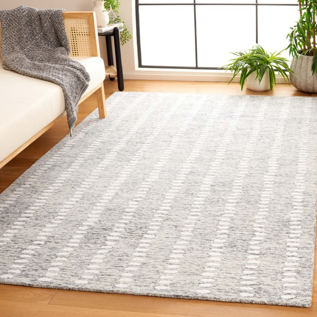 Luxurious Modern Hand-Tufted Abstract Rug in Wool Blend for Stylish Home Comfort