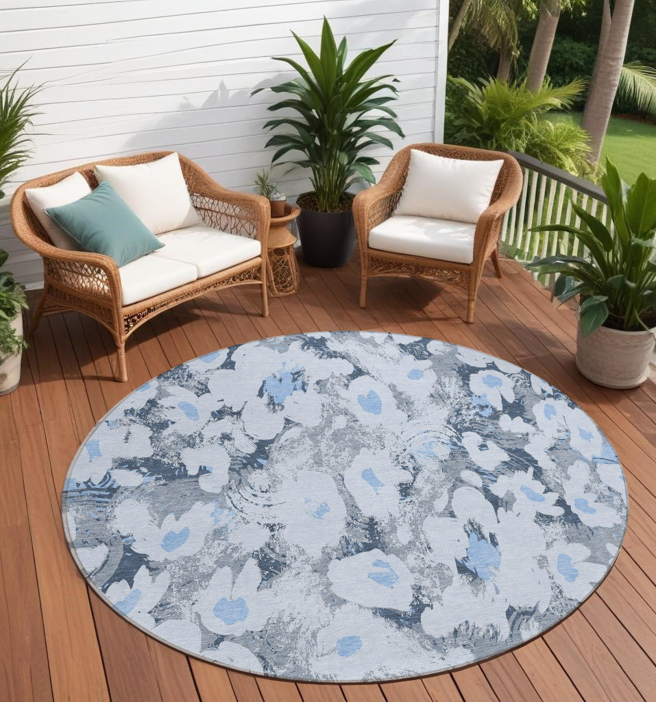 Exquisite Floral Indoor and Outdoor Runner Rug with Stain-Resistant, Non-Skid, and Washable Design for Home Decor