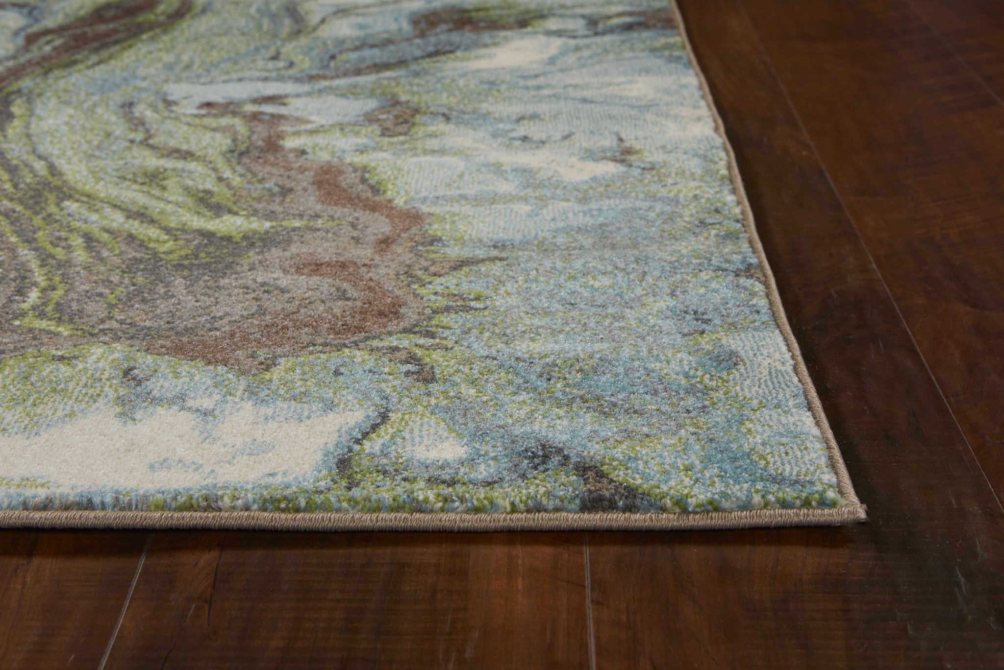 Stylish Seafoam Watercolor Machine-Woven Area Rug for Home Decor - Boost Your Home with Contemporary Elegance and Long - lasting Durability!
