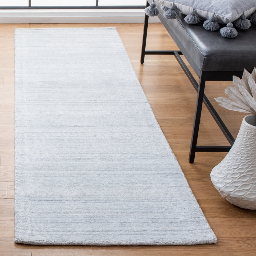 Luxurious Contemporary Hand - Loomed Rug: 90% Polyester Blend with Cotton Backing