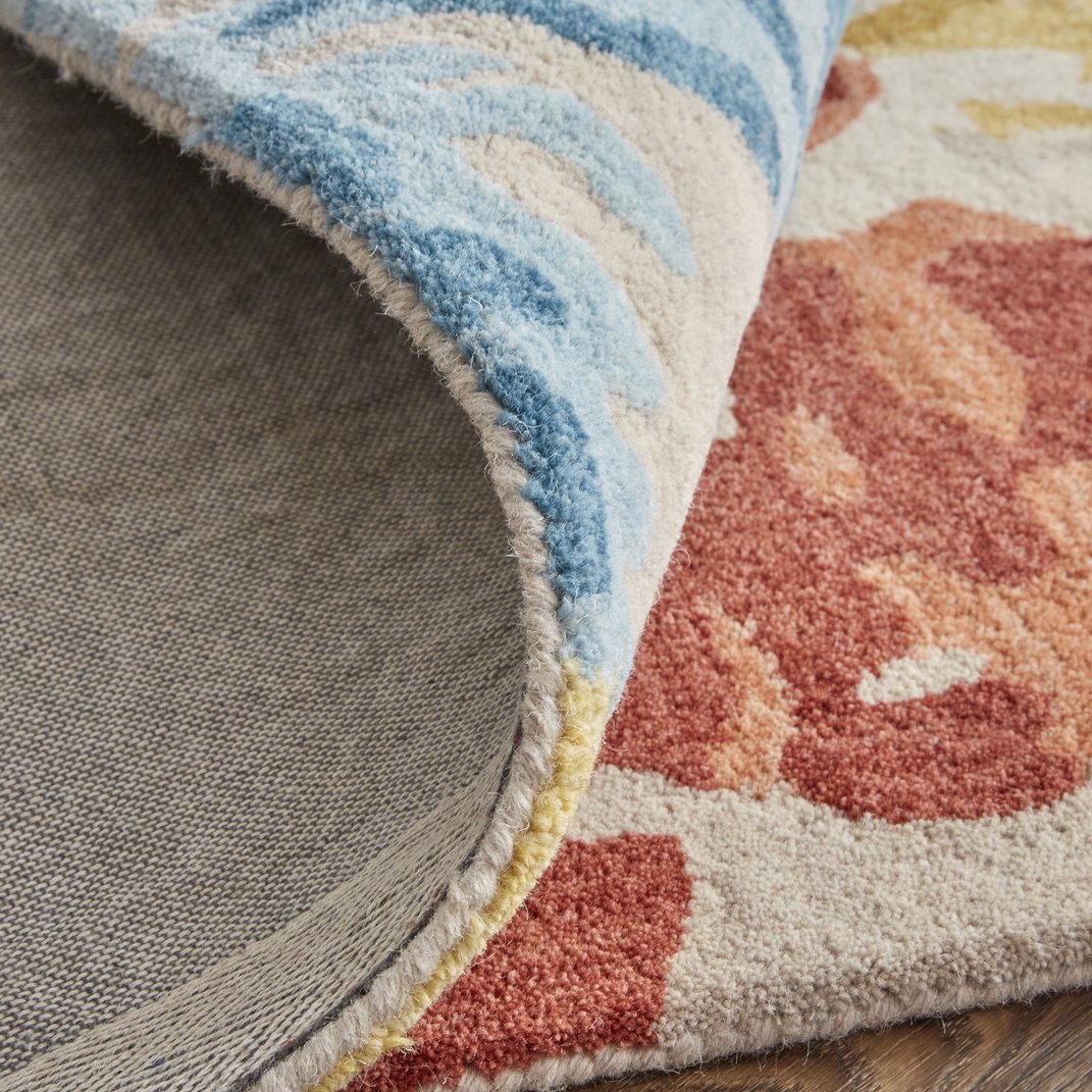 Everley Hand-Tufted Wool Rug: Modern Abstract Design in Rich Colors for Contemporary Homes