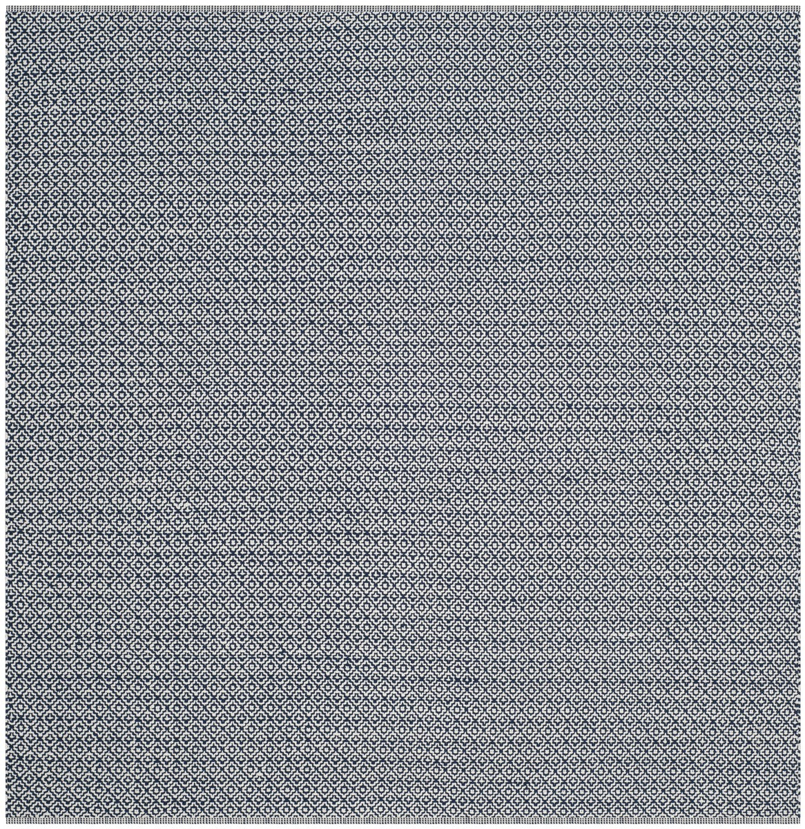 Exquisite Handmade Montauk Cotton Rug with Casual Ikat Pattern for Coastal and Contemporary Home Interior Decor