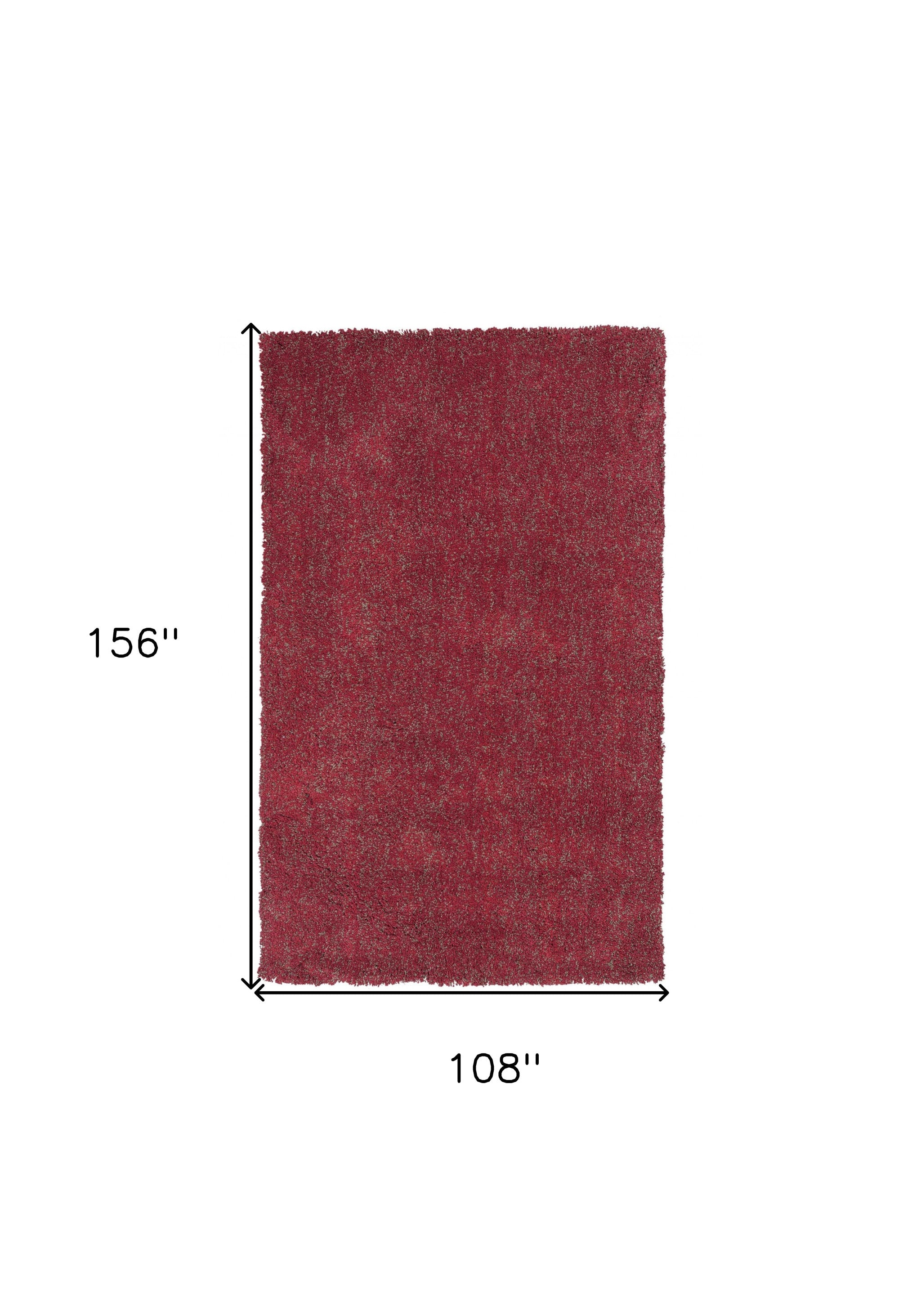 Exquisite Hand - Woven Round Area Rug with a Distinctive Red Heather Pattern for Adding Warmth and Artisan Touch to Any Room