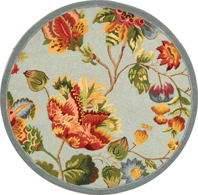 Luxurious Hand-Hooked Wool Area Rug with Exquisite Indian Craftsmanship for Cozy and Stylish Home Decor