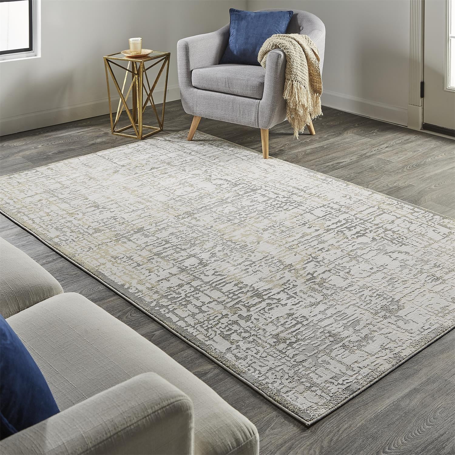 Exquisite Hand-Woven Ombre Area Rug in Blue and Green Rectangle for Your Space