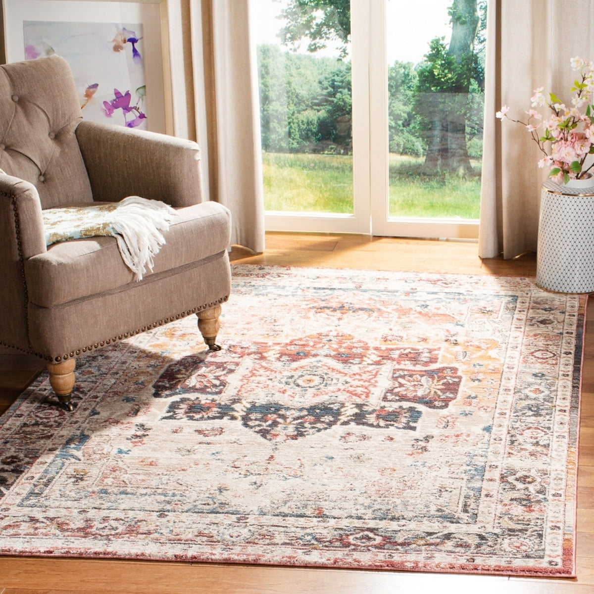 Carlyle Luxury Power Loomed Area Rug – A Soft Blend of Polyester and Polypropylene with a Durable Cotton Weft Backing, Ideal Stylish Home Decor Accent