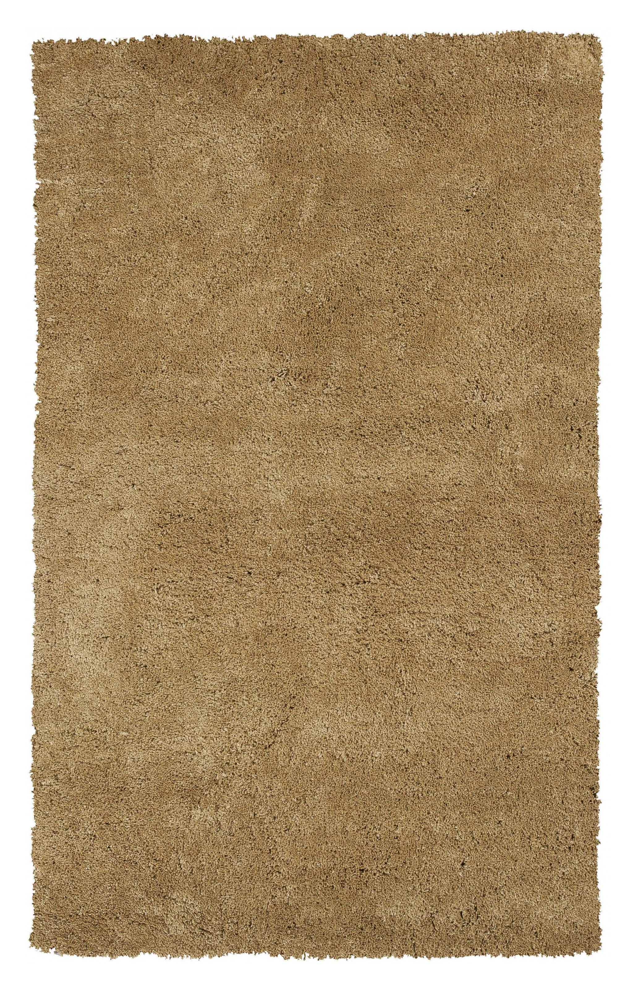Exquisite Hand-Woven Luxury Gold Shag Area Rug Crafted from Polyester with Cotton Backing for Contemporary Elegance in Your Home