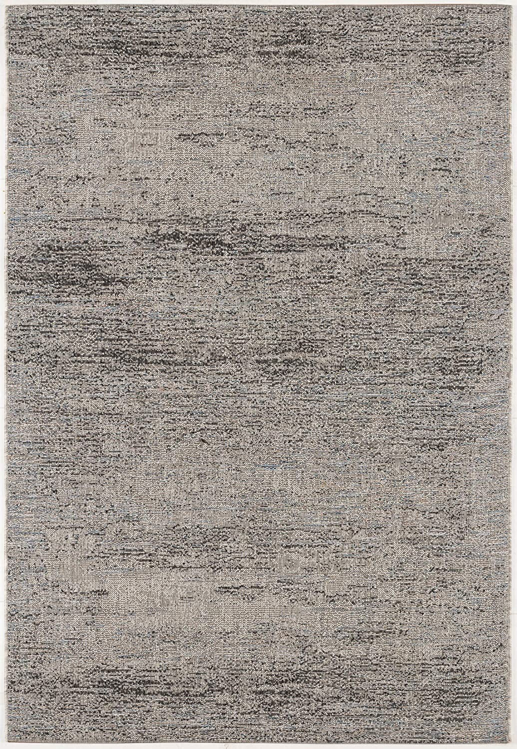 Elegant Turkish Blue and Gray Distressed Runner Rug for Durable Modern Home Decor