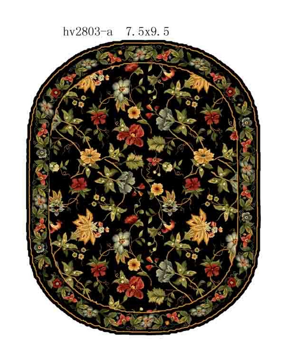 Luxurious Chelsea Hand-Hooked Area Rug Crafted from 100% Virgin Wool with a Sturdy Cotton Backing for Enduring Elegance
