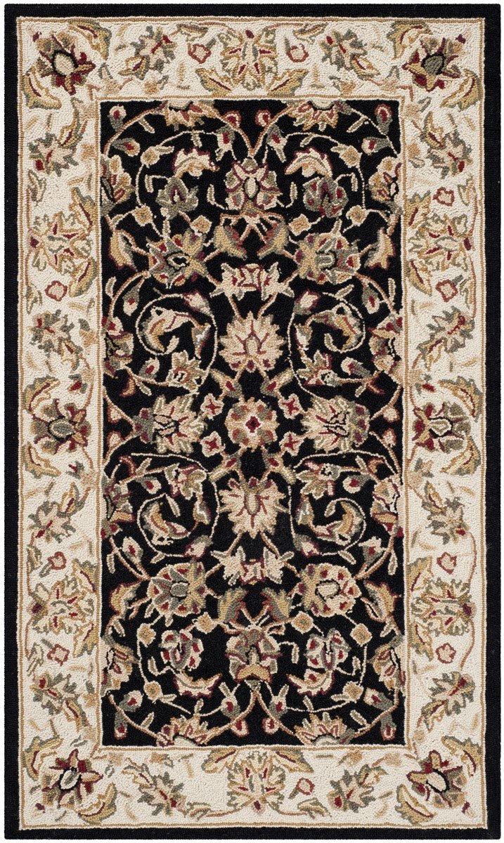 Luxurious Chelsea Hand-Hooked Rug: 100% Virgin Wool Pile, Durable Cotton Backing for All Spaces