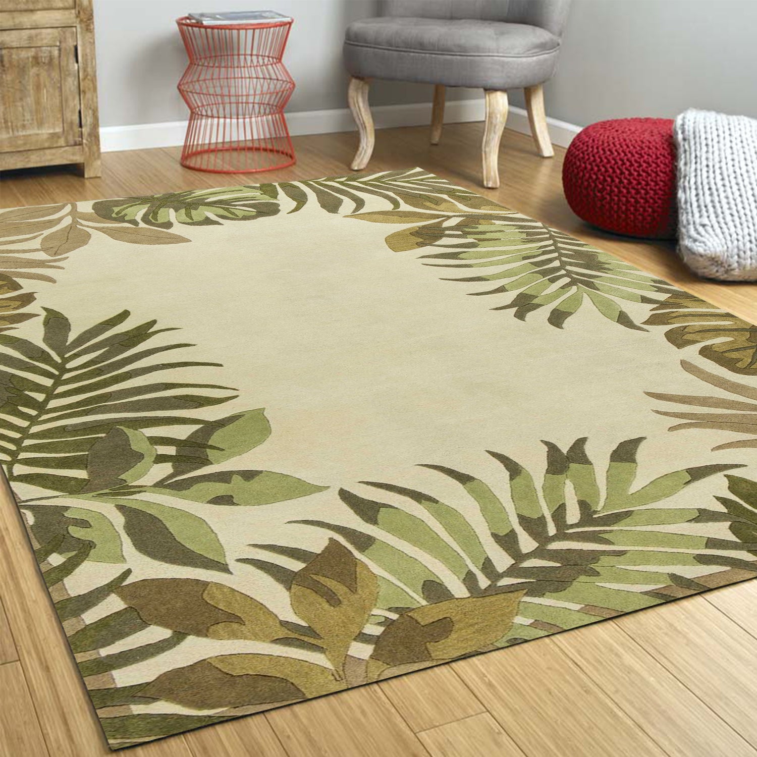 Ivory Elegance Hand - Tufted Area Rug for Modern Home Comfort and Style