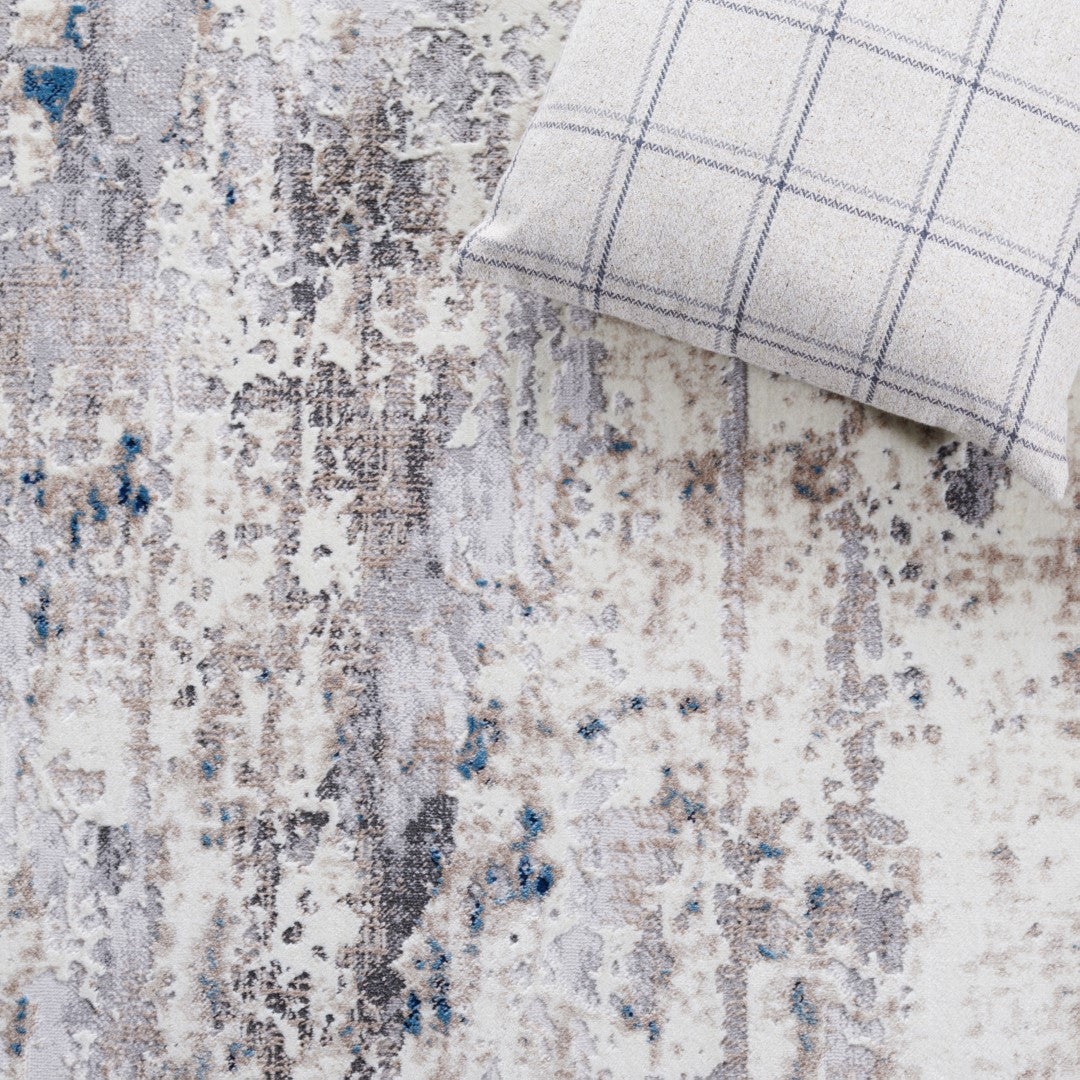 Elegant Power Loomed Area Rug: Luxurious Polyester, Cotton & Polypropylene Blend for Contemporary Spaces