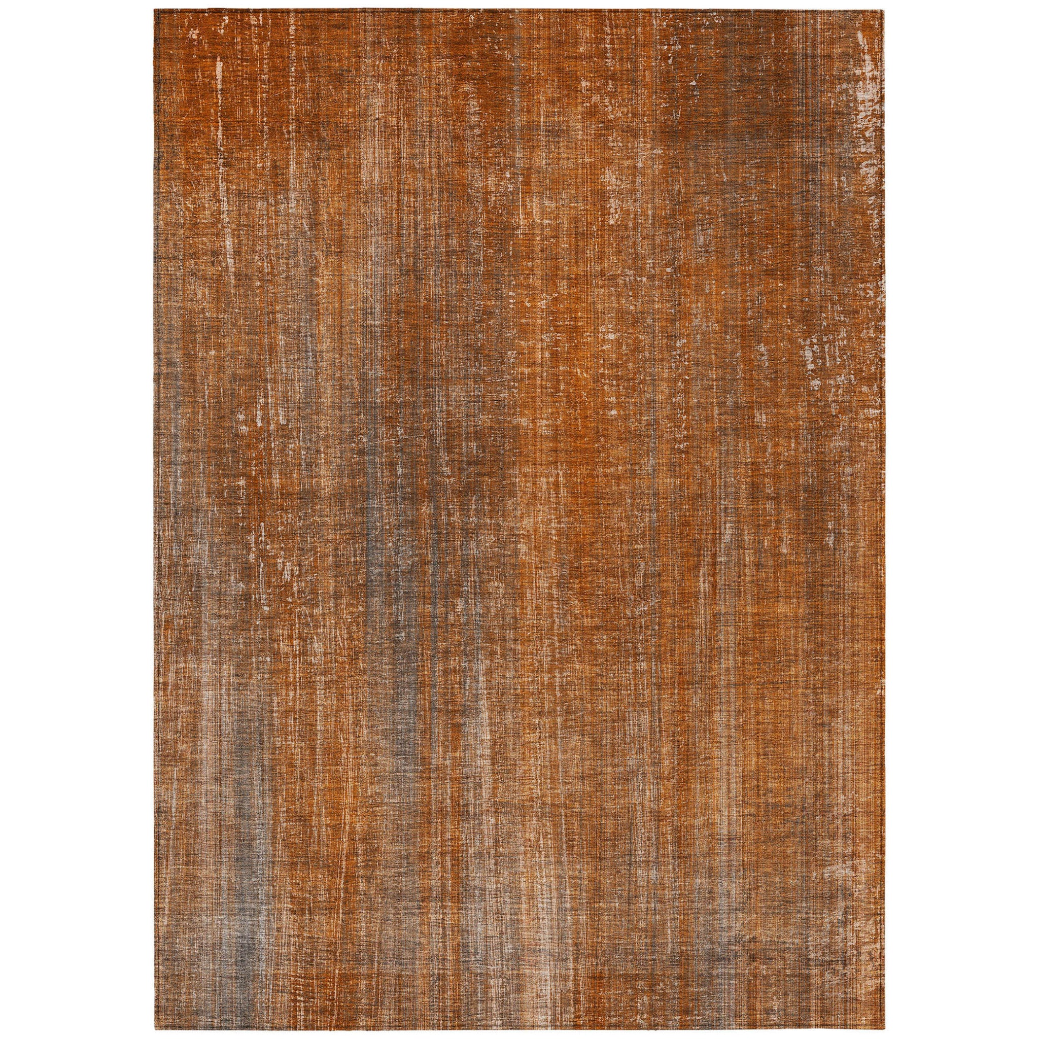 Washable, Non-Skid, Stain-Resistant Blue Striped Rug for Indoor & Outdoor Use, Ideal for Pets