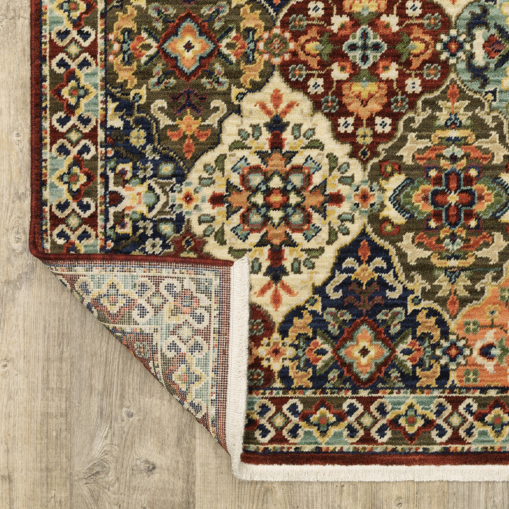 Exquisite Oriental Stain-Resistant Area Rug with Fringe, Ideal for Kids and Pet Spaces, Measuring 36 x 24 Inches