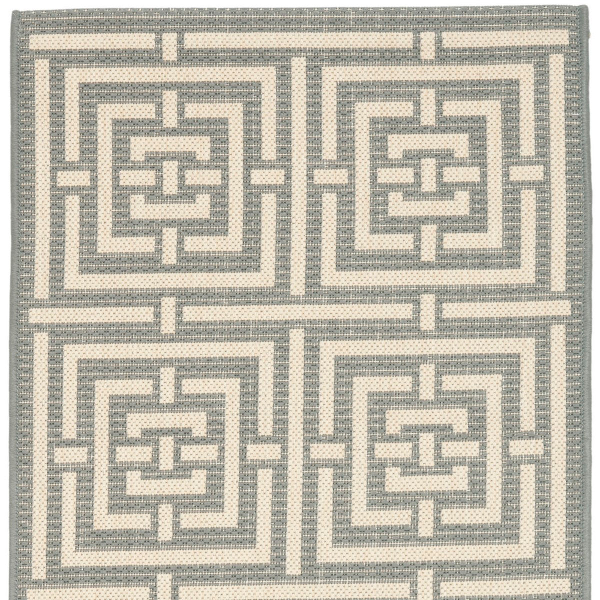 Exquisite Courtyard Indoor/Outdoor Geometric Pattern Rug - Soft, Durable and Weather-Resistant Floor Covering for Home Decor