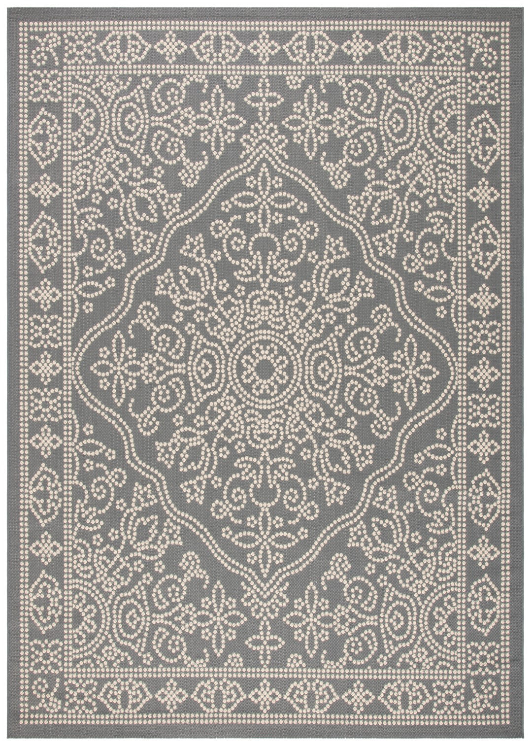 Stylish and Durable Courtyard Power Loomed Polypropylene Indoor and Outdoor Area Rug Suitable for All Spaces