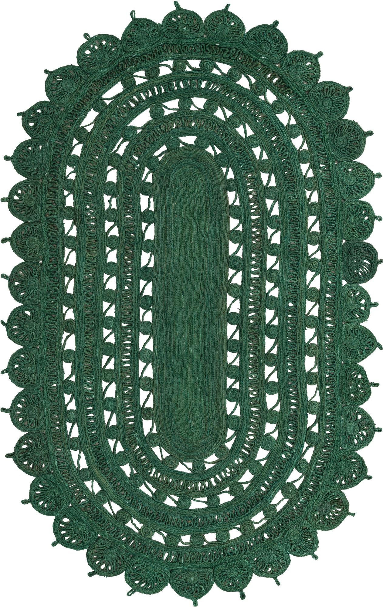 Exquisite Handcrafted Braided Jute Rug - An Eco-Friendly and Durable Home Decor Accent Suitable for Every Room