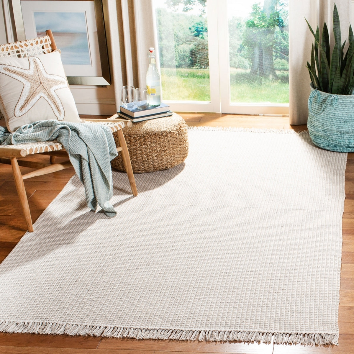 Exquisite Montauk Hand-Woven Indian Cotton Area Rug - Ideal, Durable, and Stylish for Every Space