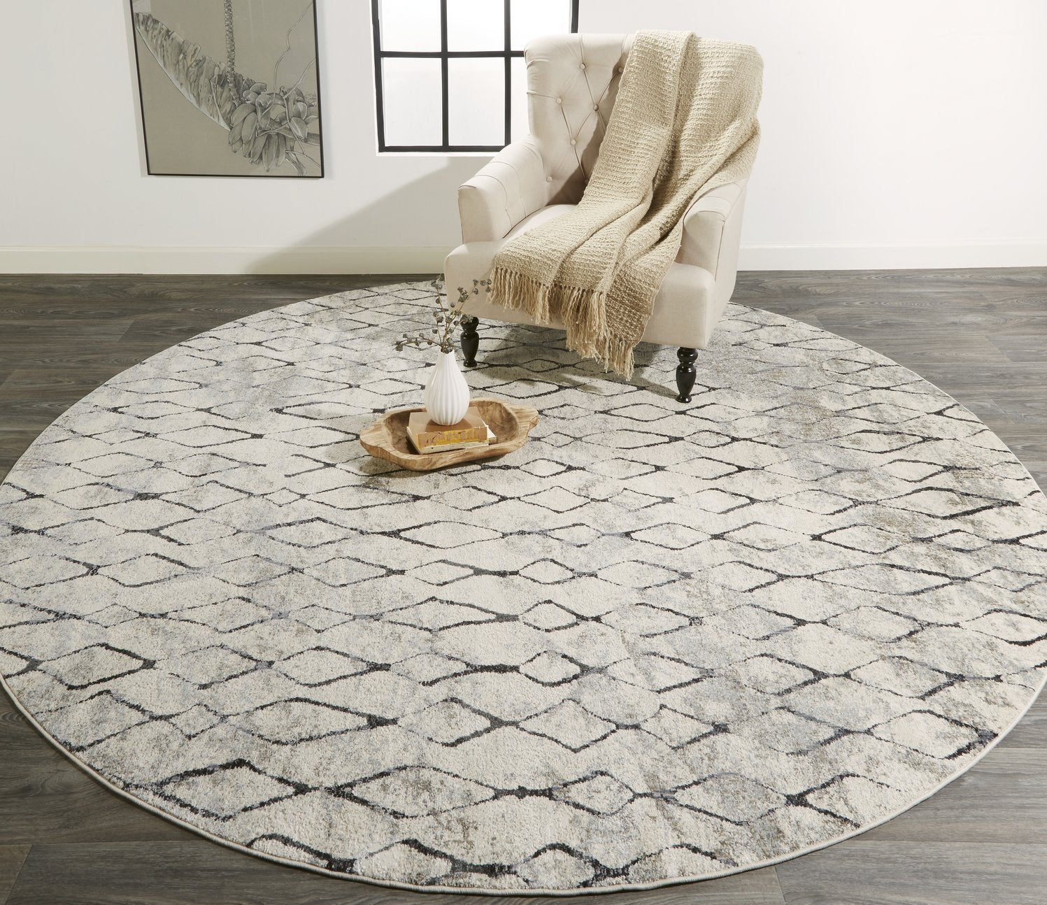 Kano Distressed Low Pile Area Rug - A Versatile, Stain-Resistant, and Pet-Friendly Carpet for Contemporary Modern Spaces