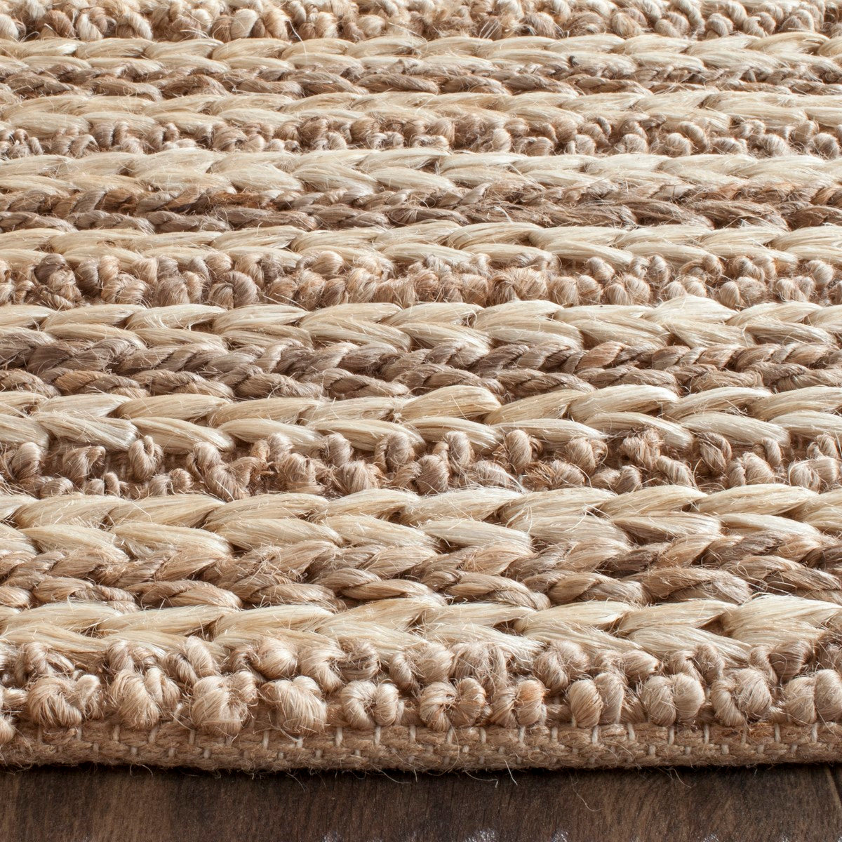 Soft, Textured Natural Hand-Woven Jute Rug for Coastal and Urban Homes