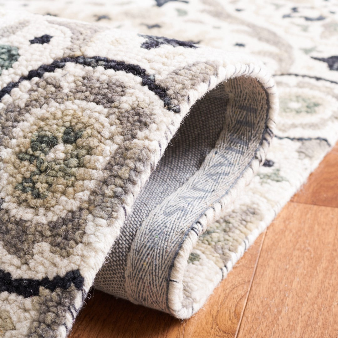 Luxurious Hand-Tufted Aspen Bohemian Wool-Cotton Blend Rug with Elegant Design Ideal for Any Space