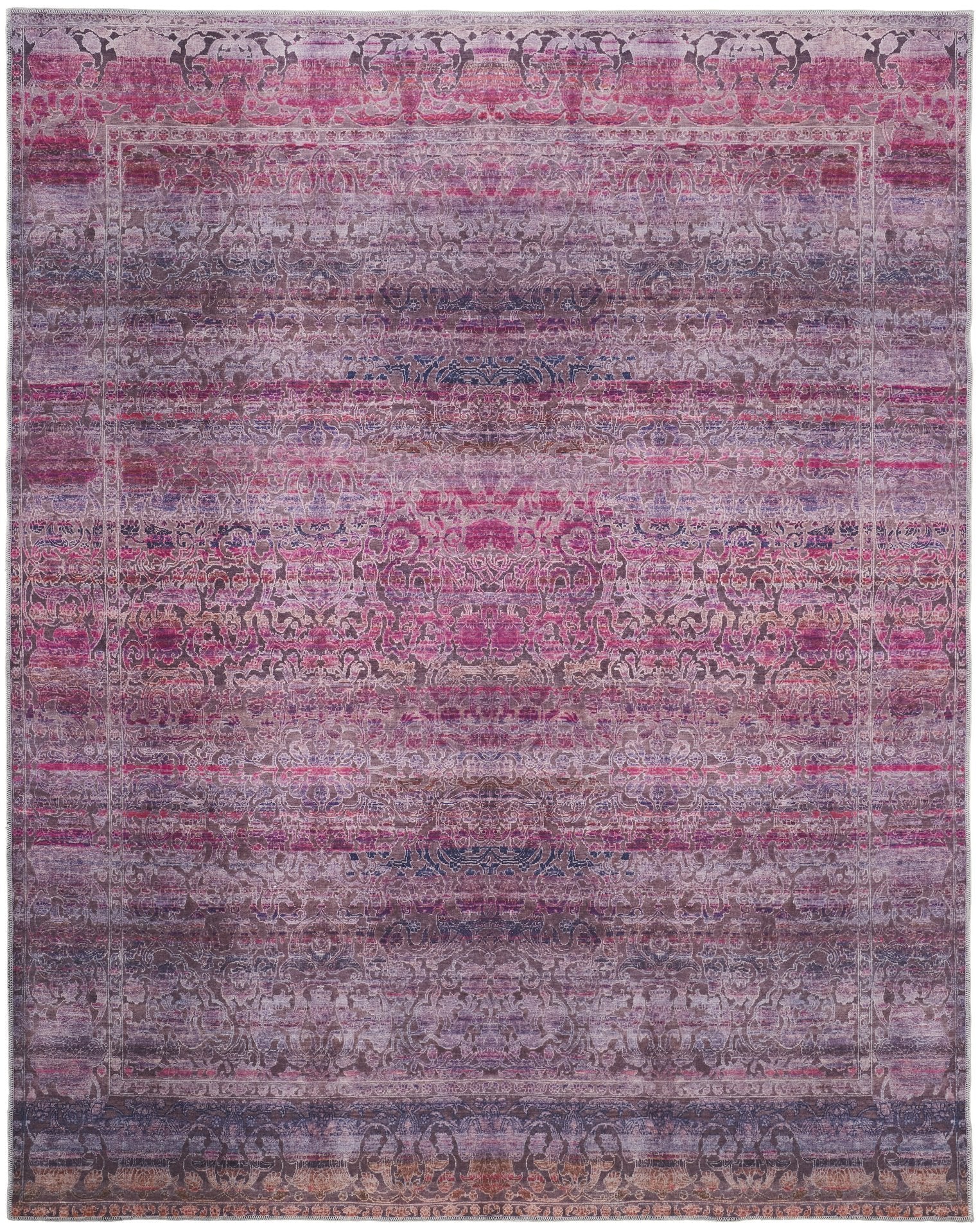 Voss Bold Transitional Polyester Rug: Stunning Decor with Vibrant Colors and Distressed Patterns for Your Living Space