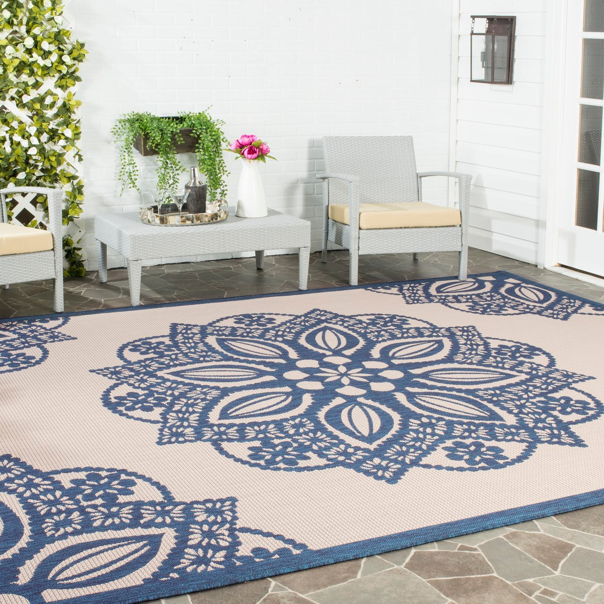 Safavieh Courtyard Cy6139 23: Stylish and Long - lasting Power Loomed Polypropylene Rug for Both Indoor and Outdoor Decor
