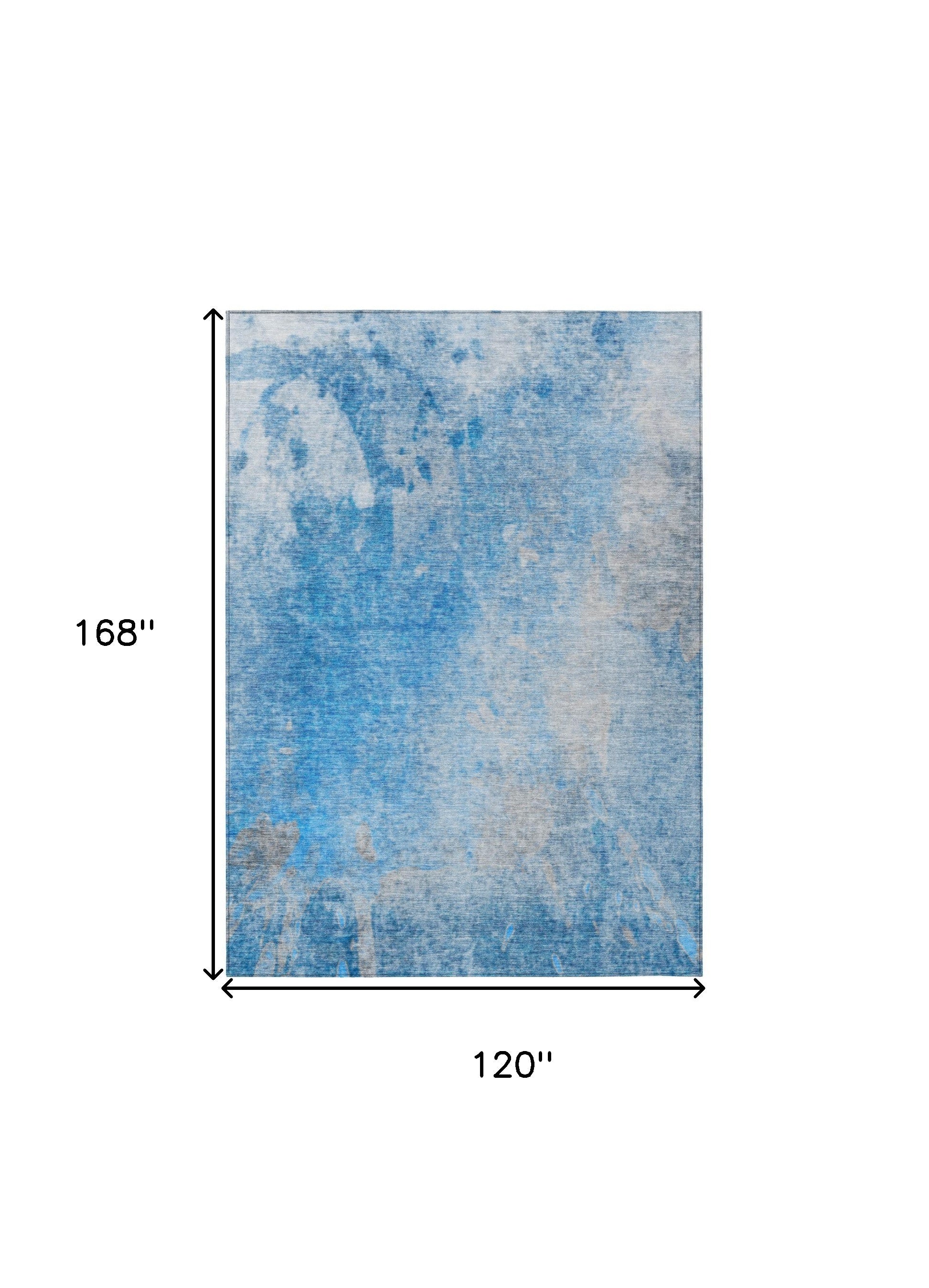 Stylish Washable & Stain-Resistant Indoor-Outdoor Abstract Runner Rug