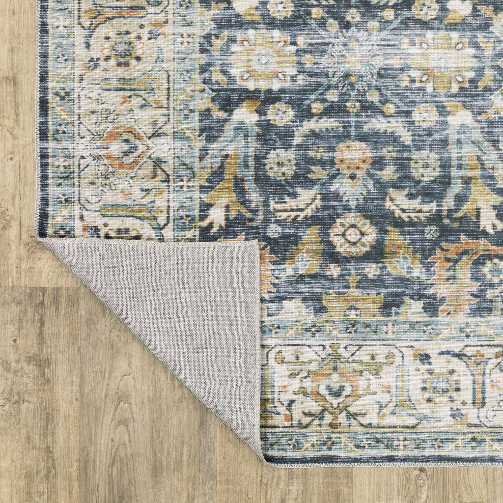 Highly Stain-Resistant Oriental Style Runner Area Rug - Ideal Stylish Decor for Family Homes with Children and Pets