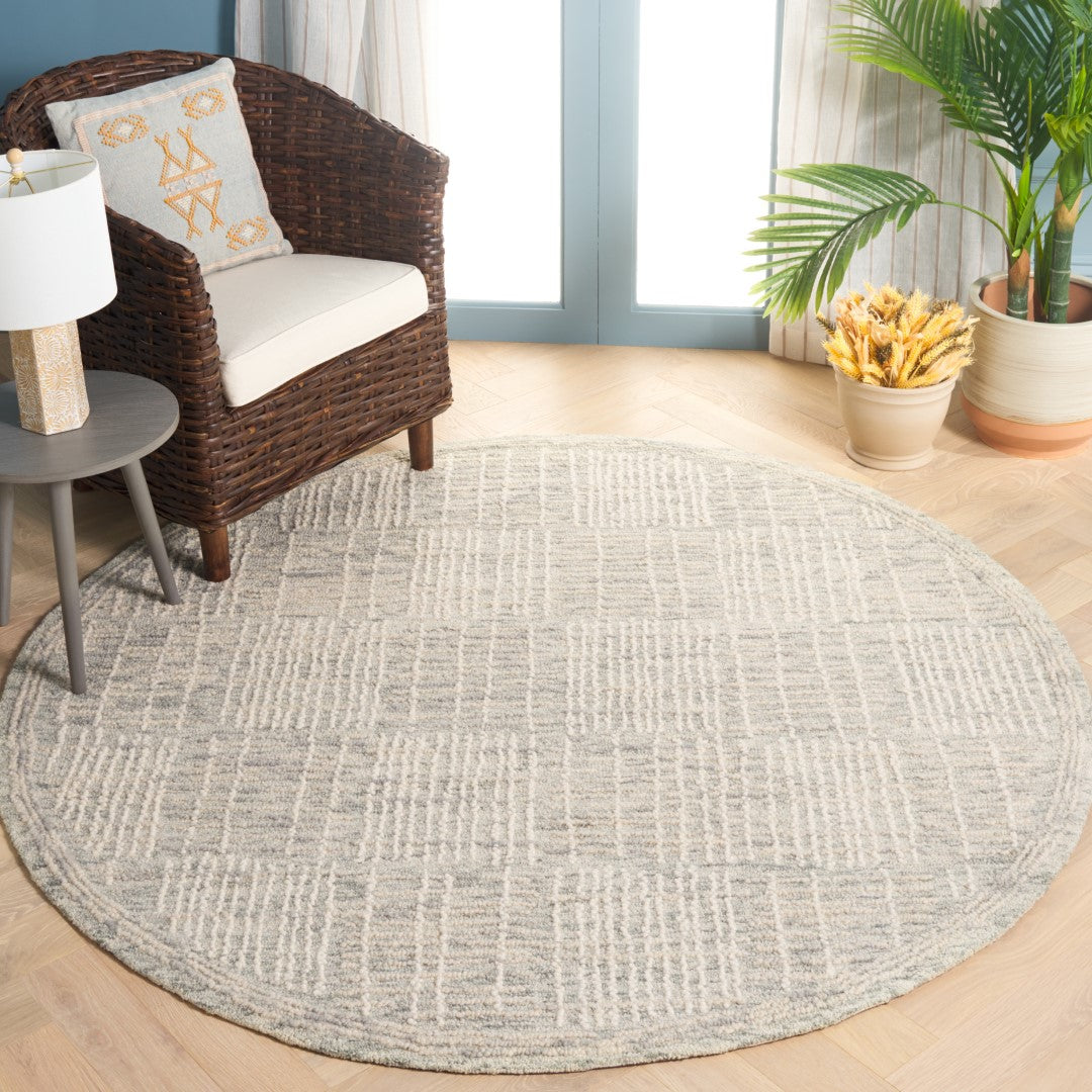 Exquisite Hand-Tufted Contemporary Rug - 80% Wool, Luxury Design from India for Your Home