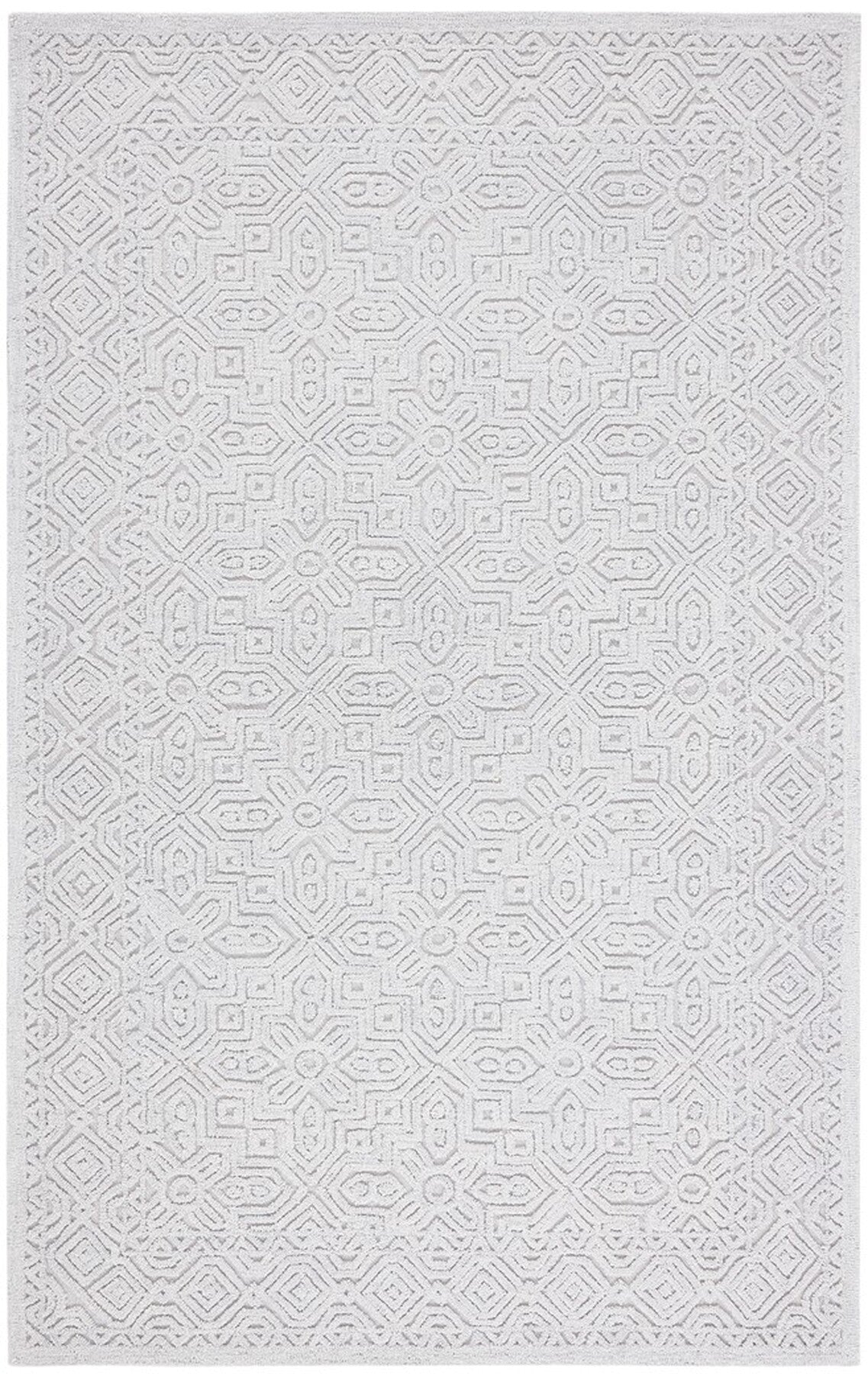 Exquisitely Textured Hand - Tufted Wool - Cotton Rug for Modern Elegant Home Decor