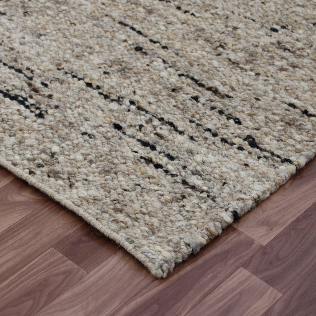 Exquisite Hand-Woven Wool Area Rug - One-of-a-Kind Artisan-Crafted Piece for Adding Warmth and Versatile Decor to Any Room