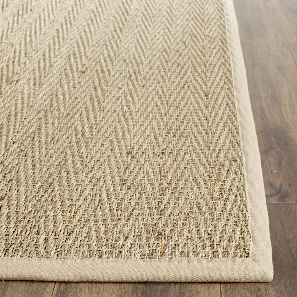 Eco-Friendly Power Loomed Natural Fiber Seagrass Rug Ideal for Coastal Chic Home Decor and Urban Settings