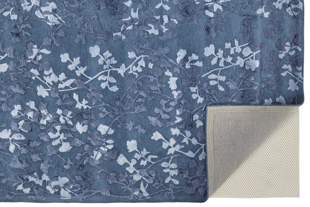 Exquisite Hand-Tufted Floral Wool Area Runner Rug - Evoking Timeless Elegance with High-Low Pile for Charming Indoor Spaces