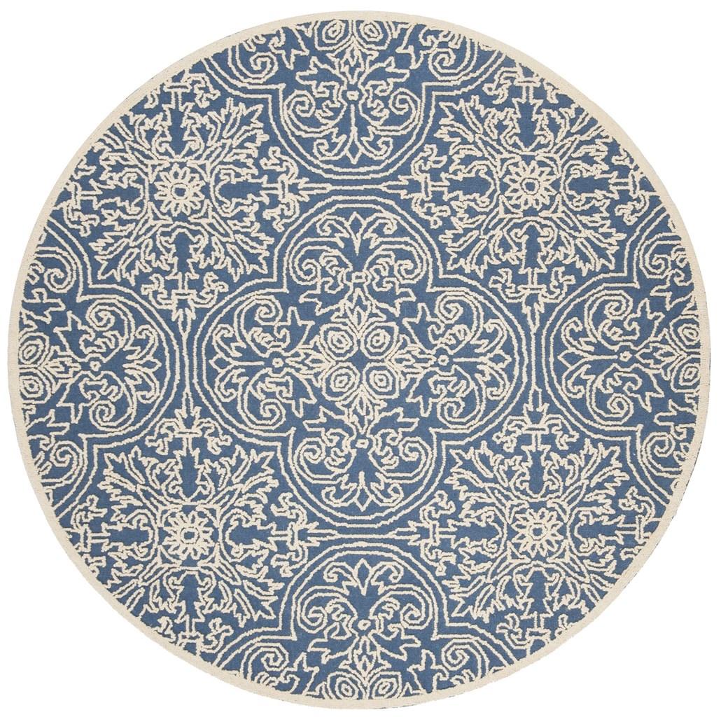 Elegant Indian-Style Hand-Tufted Wool & Cotton Rug with Latex Backing for Your Home