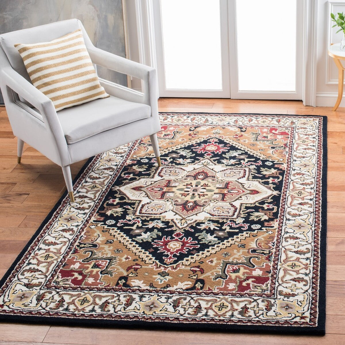 Exquisite Heritage Hand - Tufted Luxury Wool Pile Area Rug for Elegant Home Decor with Abundant Textures and Stylish Appeal