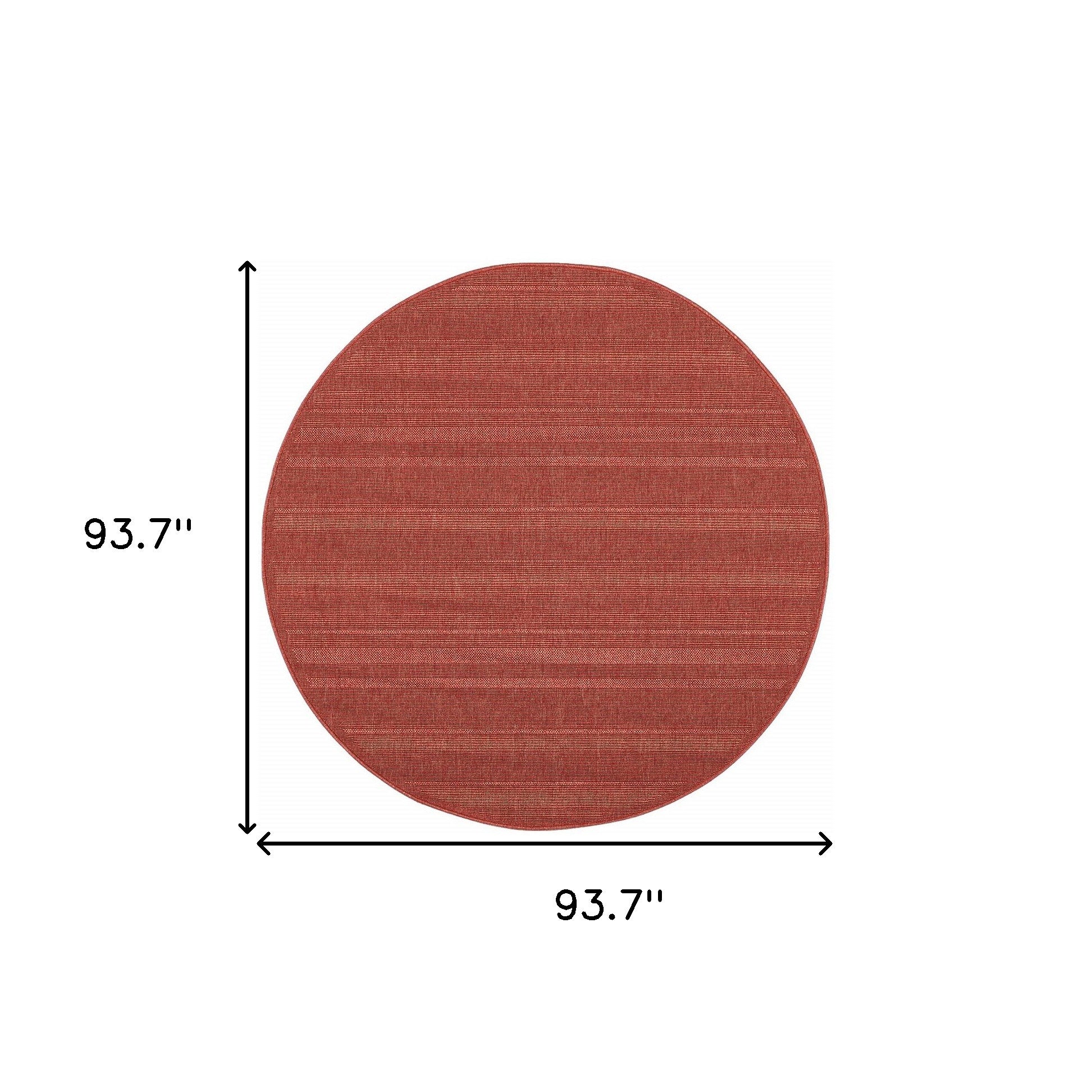 8ft Diameter Versatile Tan Stain-Resistant Round Area Rug for Indoors & Outdoors