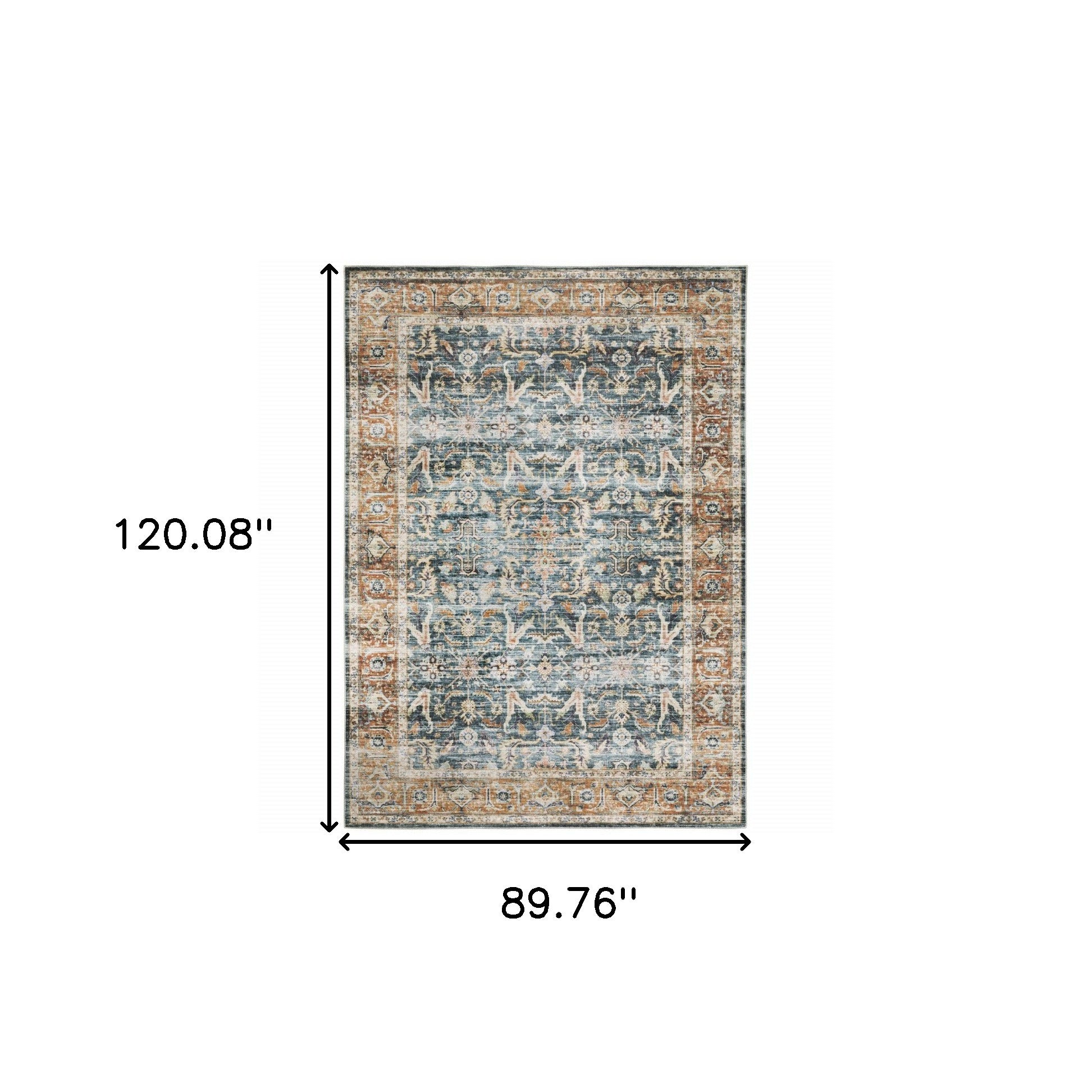 Highly Stain-Resistant Oriental Style Runner Area Rug - Ideal Stylish Decor for Family Homes with Children and Pets