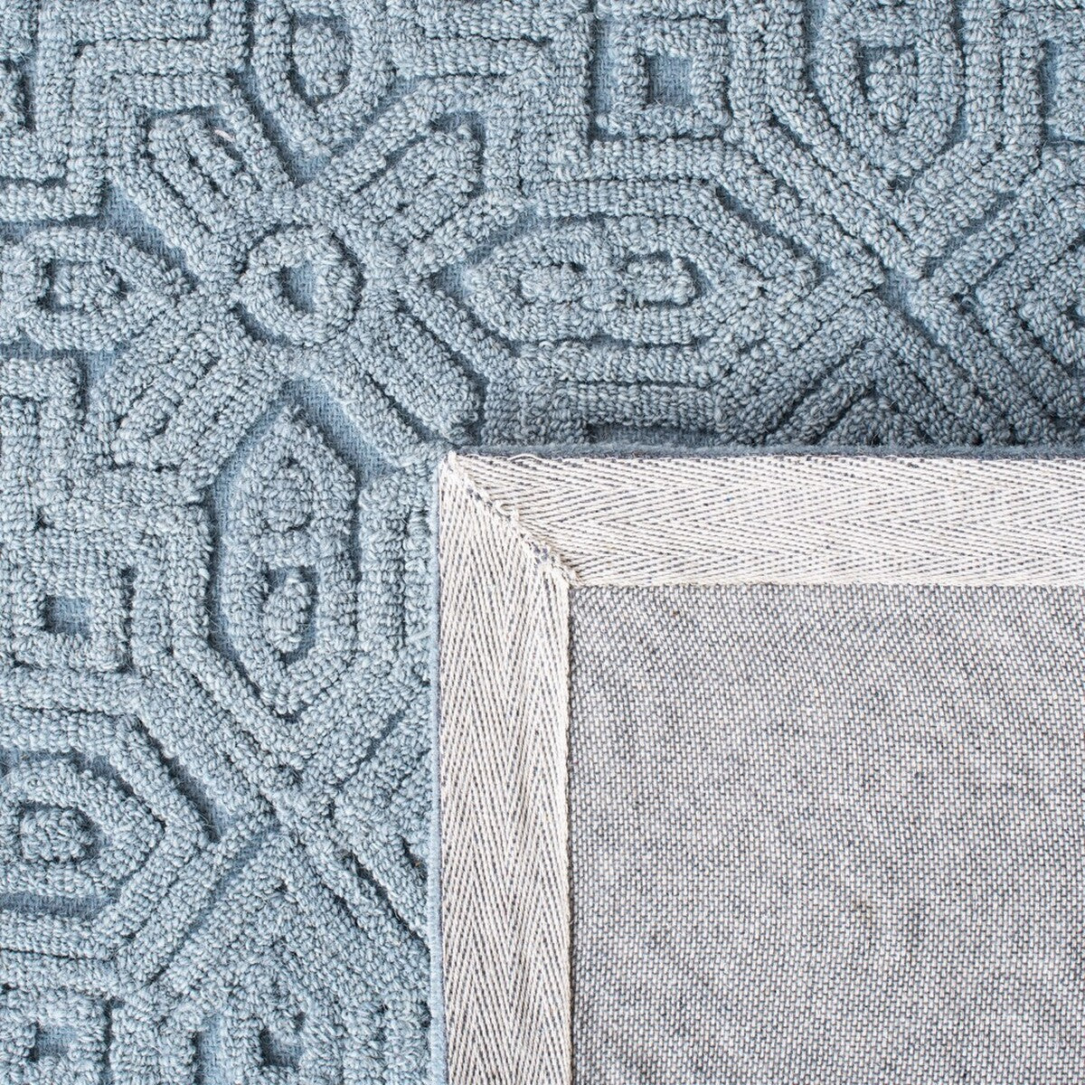 Exquisitely Textured Hand - Tufted Wool - Cotton Rug for Modern Elegant Home Decor
