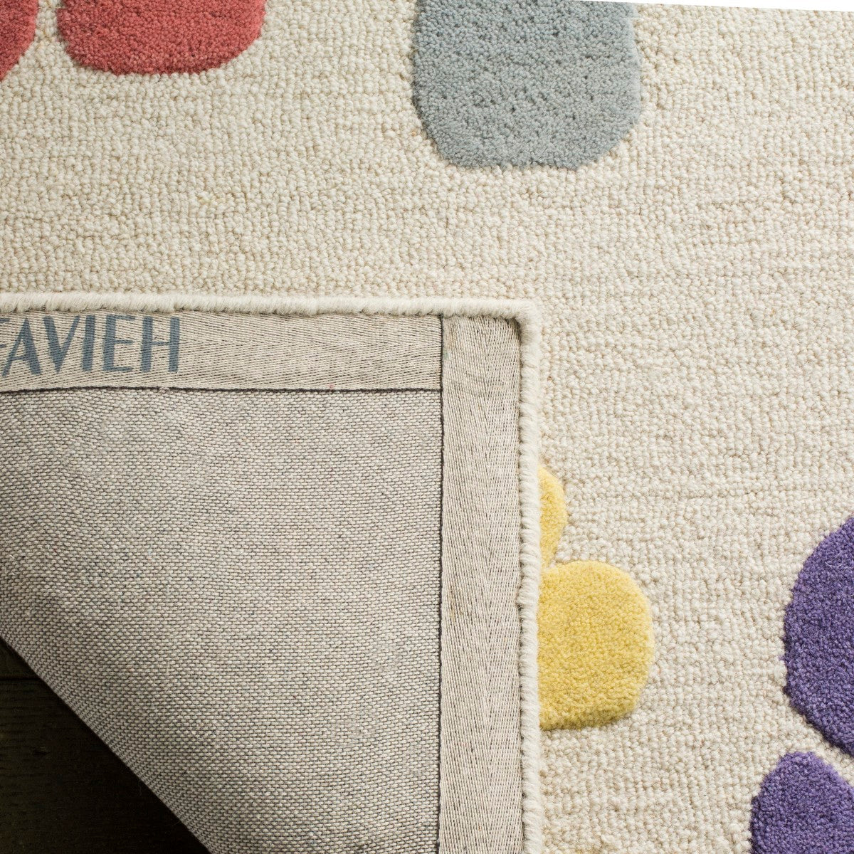 Safavieh Soft and Cozy Wool Blend Hand - Tufted Rug for Kids' Playroom or Nursery