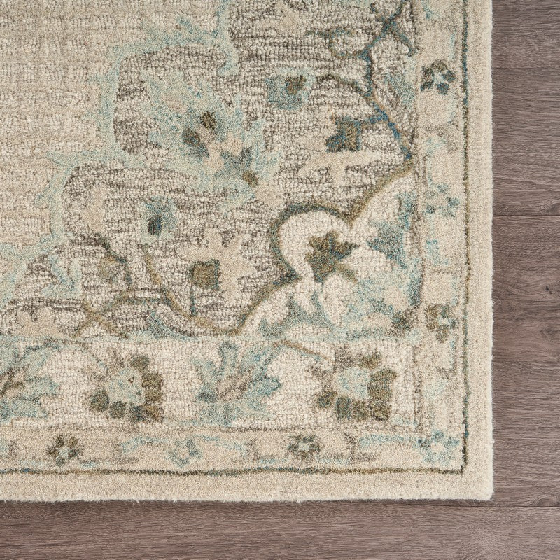 Soft Ivory Handmade Wool Area Rug for a Cozy and Neutral Home Decor