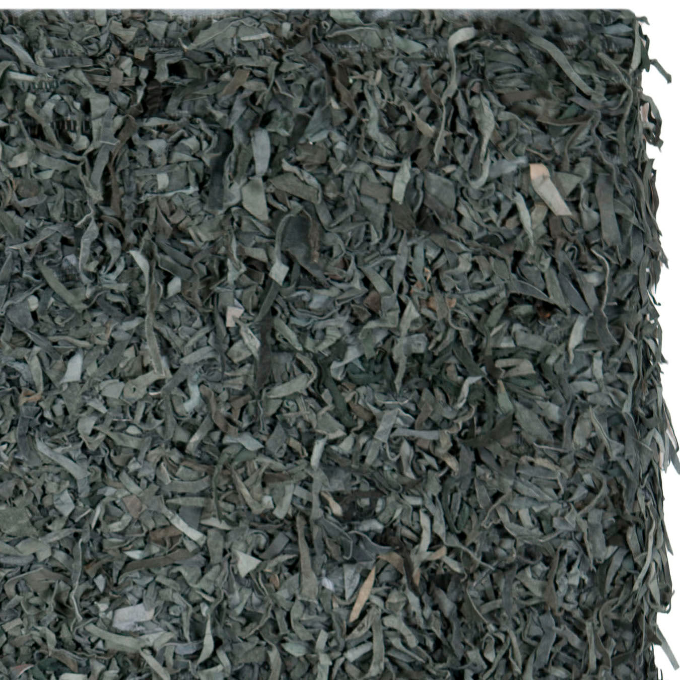 Exquisite Hand - Knotted Luxury Leather Shag Rug with Distinctive Indian Artistry for Your Living Space