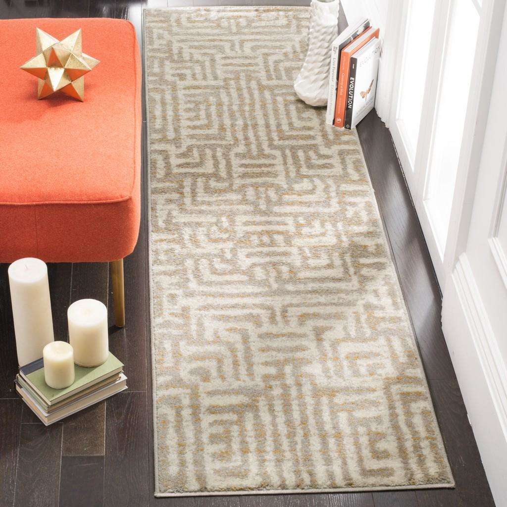 Safavieh Amsterdam AMS106 Luxury Power - Loomed Polypropylene Pile Rug for Elegant Home Decorative Design