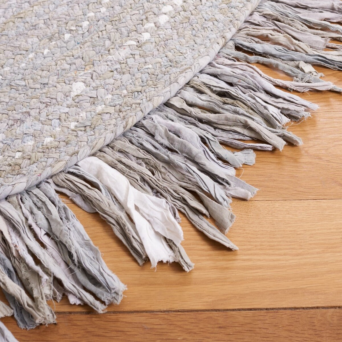 Exquisite Braided Hand - Woven Cotton Contemporary Area Rug from India for Chic and Stylish Homes