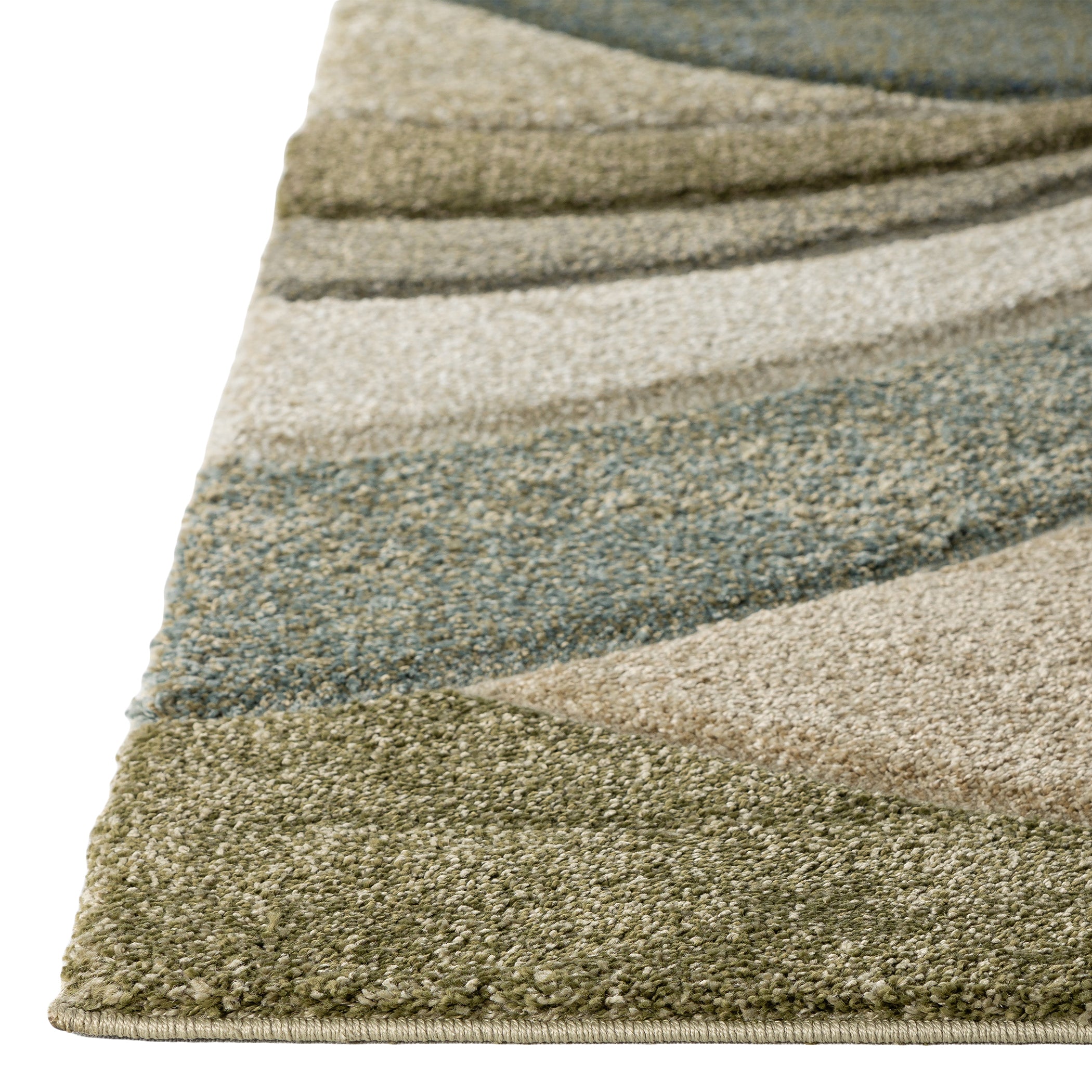 Luxurious Hand-Carved 100% Polypropylene Carmona Transitional Rug with Thick Plush Pile