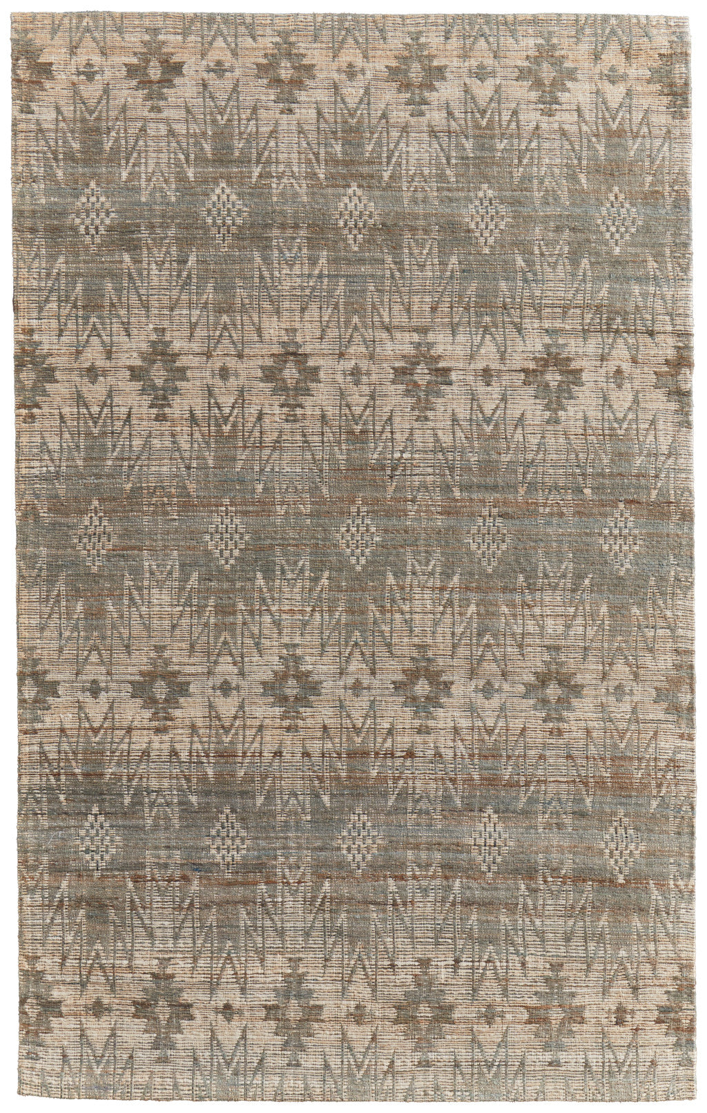 Artisan Hand-Woven Orange and Tan Geometric Area Rug for Cozy Homes