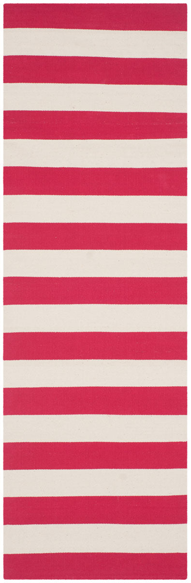 Montauk Handmade Cotton Flat Weave Rug with Stylish Ikat Tie - Dye Pattern Ideal for Coastal or Contemporary Residences